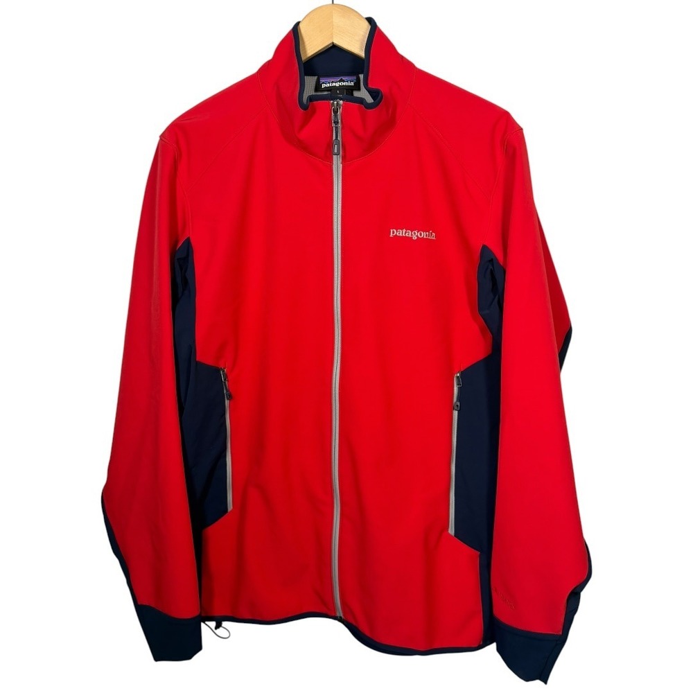 Patagonia Mens Adze Hybrid Softshell Full Zip Jacket Size Large Outdoors Hiking